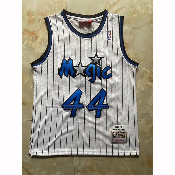 Maglia Orlando Magic Brandon Williams No 44 Mitchell & Ness 2009-10 Bianco